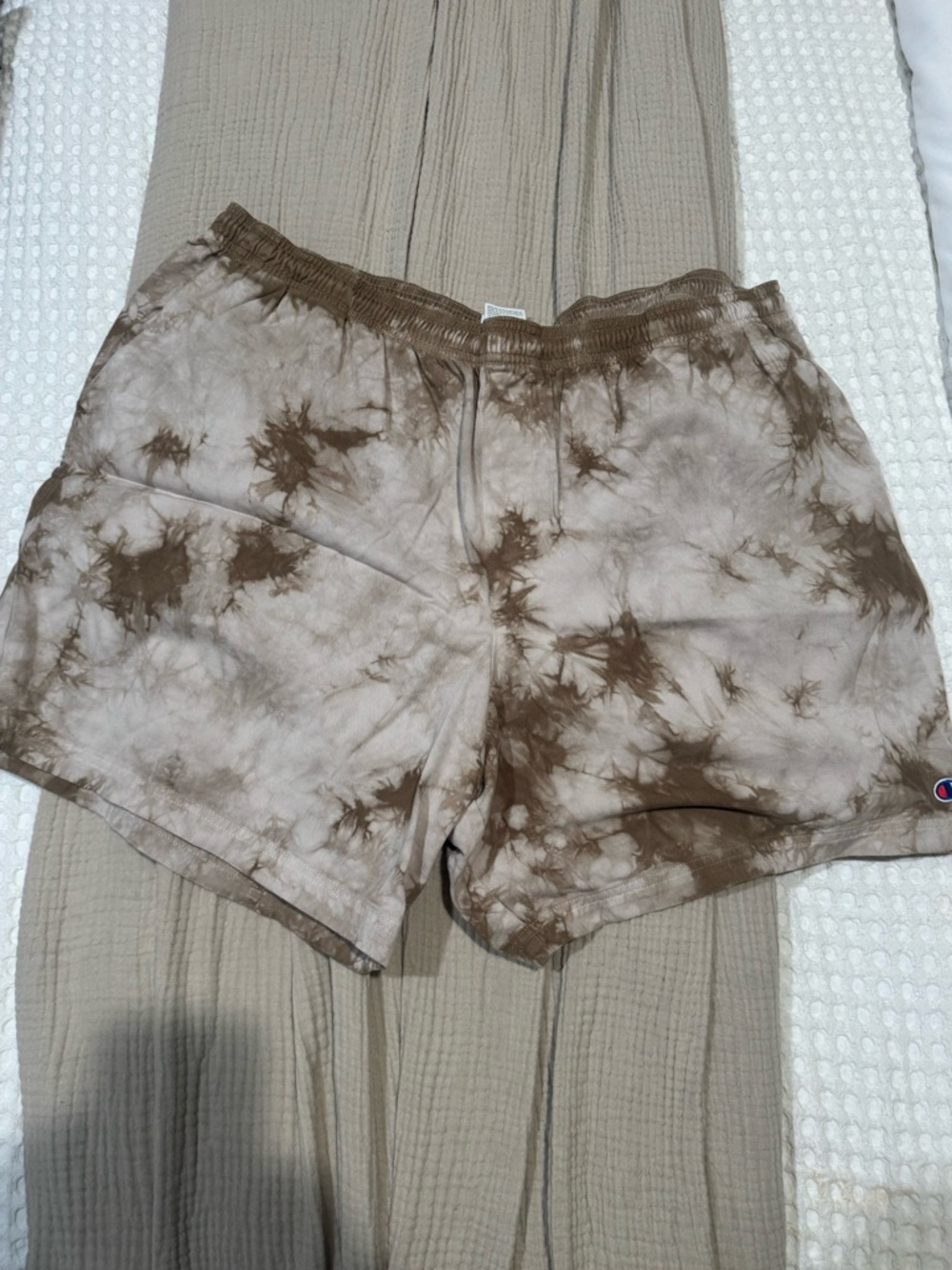 Champion Women's Brown Tie-Dye Athletic Shorts